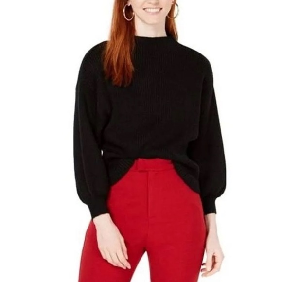 BALLOON SLEEVE MOCK NECK | small - Picture 1 of 5